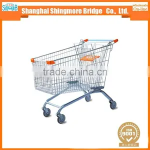 China Factory Cheap Sales High Capacity 120L Shopping Trolley for European Market thumbnail-1
