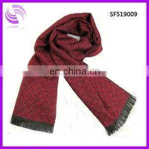 Best Selling Striped Modal Men Wool Cashmere Scarf Wholesale thumbnail-1