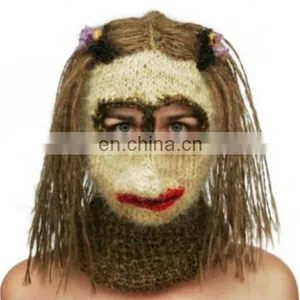 Funny Design Ski Knitting Hat thumbnail-1