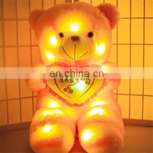Wholesale Four Colors 30cm,50cm,80cm Teddy Bear Stuffed Plush Shining LED Light Up Lighting Electronic Soft Toys thumbnail-5