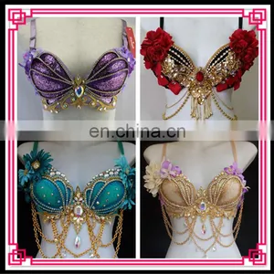 Aidocrystal Customized Nightclub Singer DJ DS Bra Stage Costume New Dance Clothing for Woman thumbnail-1