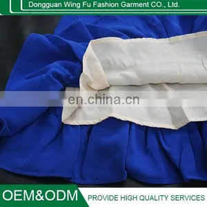 New Fashion Summer Sleeveless Vest Mini Banquet Skirt Lace Stitching Royalblue Skirt thumbnail-2