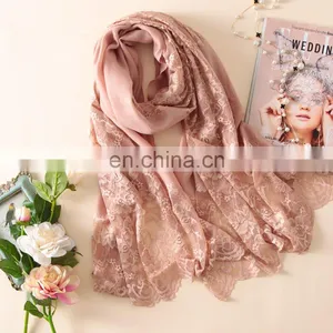 100%Wool Superior Quality Lace Split Joint Wedding Dress Winter Pashmina Shawl Scarf thumbnail-5