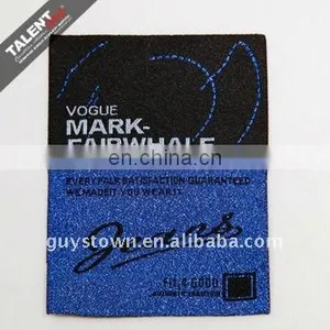 High Technology Metal Wire Woven Clothing Label thumbnail-4