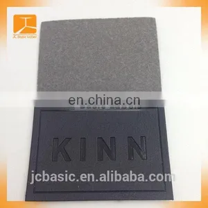 Hot Sell Custom Enamel PU Leather Jeans Metal Label With Press Logo On Leather thumbnail-4