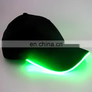 Promotinal Logo Printed Sports Led Baseball Cap/Led Flashing Baseball Cap/Led Light Baseball Cap For Party thumbnail-4
