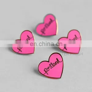 Custom Love Metal Rose Flower Enamel Lapel Pin thumbnail-5