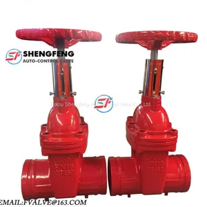 Ductile Iron Rising Stem Heavy Type Groove Signal Gate Valve thumbnail-1