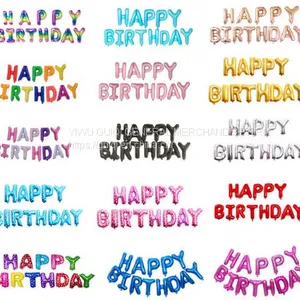 Happy Birthday Foil Balloon Mylar Balloon Helium Balloon Party Balloon Decoration Balloon thumbnail-1