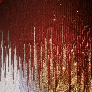 Nigerian Mesh Beads Fish Scale Sequin Fabric Matte Embroidery thumbnail-1