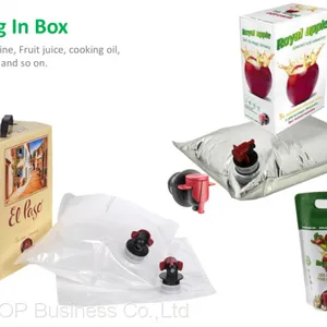 OUTOP Packaging Aluminum Foil Bag In Box For Liquid, Wine,Oil,Water,Juice,Detergent With Valve thumbnail-1