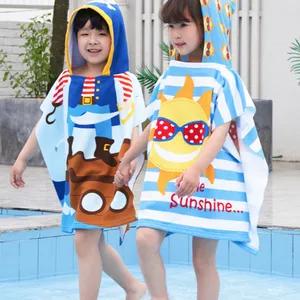 Cartoon Printed Hooded Bath Towel thumbnail-1