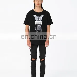 DiZNEW High Quality Digital Print Shirts Oem Butterfly Cotton Dtg Printing T-shirt For Men thumbnail-3