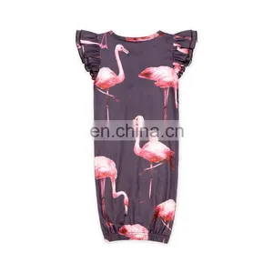 Baby Flamingo 2 Layers Milk Silk Pearl Sleeve Sleep Bag thumbnail-3