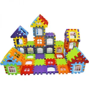 Building Blocks to Assemble Toy Puzzle to Hold Large Particles Were 3 Years Old Children's Intelligence Square Plastic House 6 Female Male Kindergarten thumbnail-1