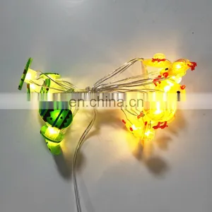 2020 New 10L Led Harvest Festival Wood Easter Eggs and Chick Copper Wire Light for Home Decoration Bedroom Wall thumbnail-2