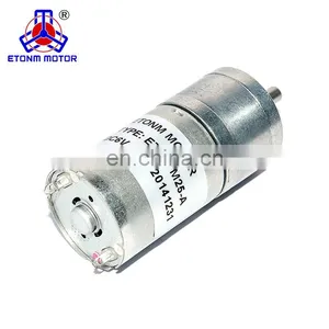 12v dc Motor Gearbox 25mm 330RP Permanent Magnet Motor thumbnail-3