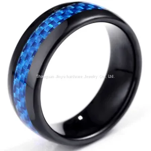 Colored Silver Foil Tungsten Gold Ring thumbnail-3