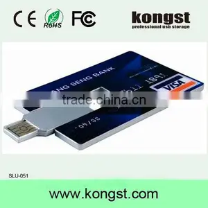 Accept Logo Printing! Plastic Credit Card Usb Flash Drive/business Card Usb 2.0 thumbnail-1