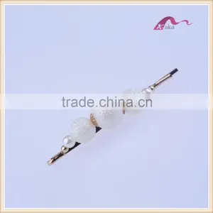 China New Arrival Latest Fashion Girls Pearls Charm Hair Grips for Girls thumbnail-2