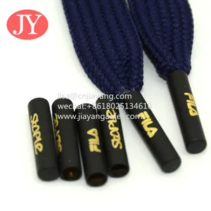 the Brass Shoelace Aglet Custom Metal Shoelace Aglet Tips Flat Lace Shoelace With Printing Logo Aglet thumbnail-1