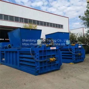 Horizontal Hydraulic Packer Plastic Film Woven Bag Clothing Baling Machine Scrap Iron Scrap Aluminum Foil Compressor thumbnail-2