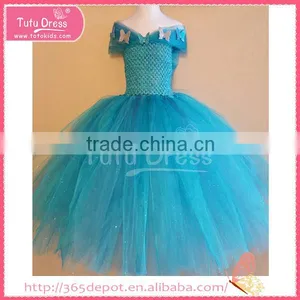 Elegant Princess Costume Skyblue Cap Sleeve A-line Maxi Gauze Dress Halloween Costume Supplier's Choice thumbnail-4