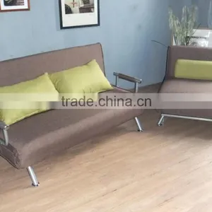 Modern Living Room Steel Structure Cheap Fabric Folding Futon Sofa Bed China Supplier thumbnail-3