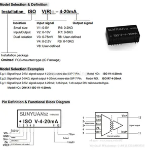 Loop Powered Voltage Signal to 4-20mA V/I Signal Converters thumbnail-2