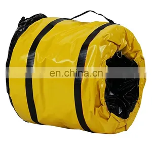 PVC Coated Polyester Vinyl Waterproof Flexible Ventilation Ducting Pipe Air Duct For Underground Project thumbnail-3