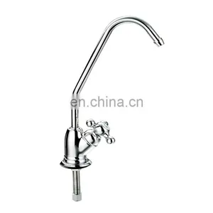 Drinking Water Faucet Water Filter Faucet for Kitchen Sink, Water Purification Faucet for Reverse Osmosis or Water Filtration System, Non-Air Gap Brass Polished Chrome thumbnail-1