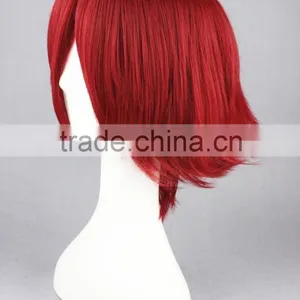 High Quality 35cm Short Straight Code GeAss-Kouzuki Kallen Synthetic Anime Wig Cosplay Costume Hair Wig Party Wig thumbnail-4