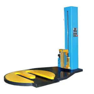 Heavy Duty PLC Control Automatic Stretch Film Pallet Wrapping Packing Machine thumbnail-2