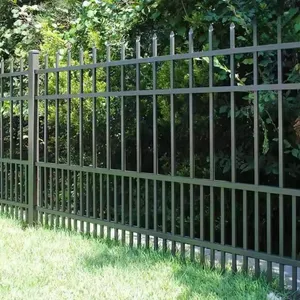 Low-Maintenance Wrought Iron Garden Fence | Durable Powder-Coated Steel Pickets thumbnail-2