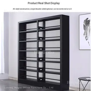 Archival Metal Shelving MSB434| Heavy Duty SPCC Steel Rack With Book Stoppers for Accounting Firms & Hospitals-Leading Steel Bookshelf Factory Hengna thumbnail-4