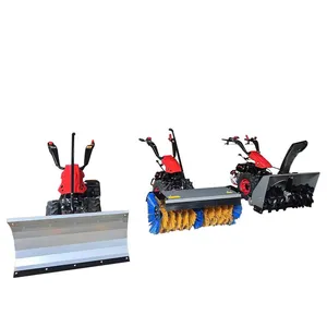 Small Self-propelled Road Snow Plow Urban Road Gasoline Snow Plow Municipal Sanitation Walking Snow Plow thumbnail-4
