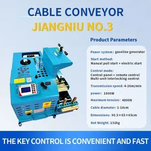 Gasoline-Powered Cable Hauling Machine, Intelligent Remote-Control Electric Cable Hauling Machine, and Underground Cable Laying Machine thumbnail-3