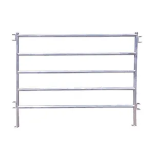 Cheap Galvanized Metal Corral Panel for Cattle Horses Easily Assembled Farm Driveway Fence Powder Coating High Trellis Iron thumbnail-4