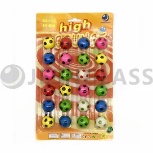 Hot Sale 24pcs 32MM High Bouncy Ball Children's Toy Rubber Balls Blister Card Package thumbnail-4