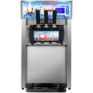 Table Top 3 Flavors Mini Soft Ice Cream Machine Price/ Small Ice Cream Maker thumbnail-4
