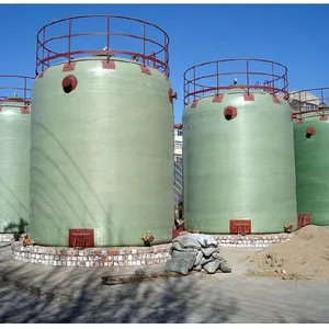 1000L FRP Sodium Hypochlorite Storage Tank With 10mm Wall Thickness UV-Resistant thumbnail-3