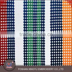 Good Selling Water Soluble 100% Polyester Best Price Multi-color Chemical African Lace Fabrics thumbnail-2