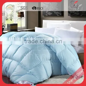 Washed Duck Down Filled Duvet, Blue Feather Duvet thumbnail-1