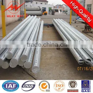 10M 5KN Transmission Galvanized Steel Distribution Pole thumbnail-1