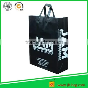 Black Biodegradable Plastic Shopping Bag Handle Length Handle thumbnail-2