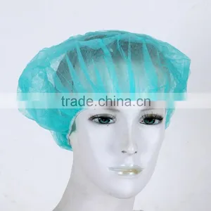 Disposable Disposable Head Cap PP 10gsm White Round Caps 18" 21" 24" thumbnail-1