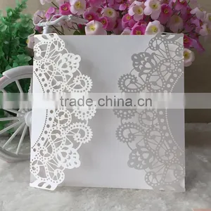 Laser Cut Pearl Paper Card Bar Mitzvah Card Greeting Card Qj-38 thumbnail-3