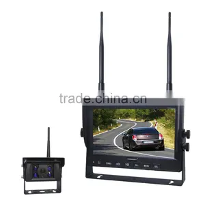 2016 Cheap Price 7inch 120m 2.4G Digital Wireless Reversing Truck Survailance Camera System With IR and Audio thumbnail-1