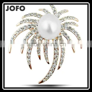 OEM Manufacture Palm Tree Brooch thumbnail-1