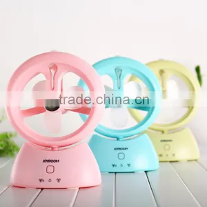 Joyroom F101 Quiet Gentle Huimidifying Rechargeable Electronic Fan 1000mAh Mini 75 Degree Rotation Fan Humidifier thumbnail-1